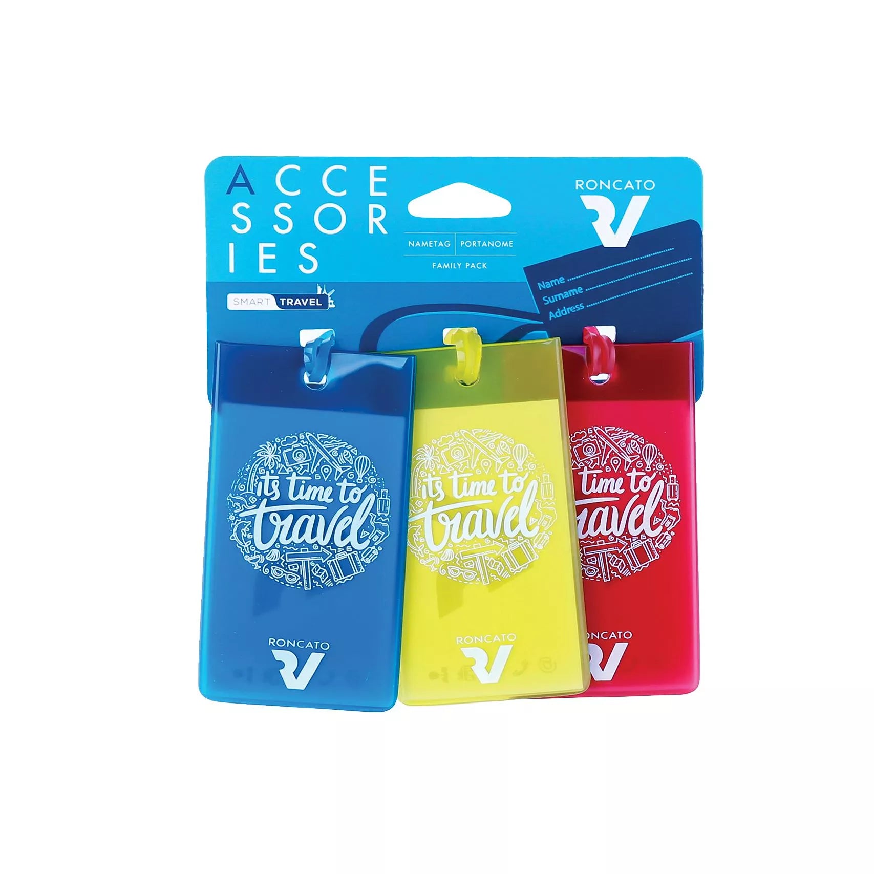 Portanome Pack 3 Multicolor Roncato